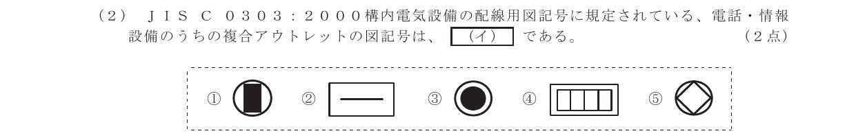 令和3年度第1回 技術 第9問(イ) 問題図