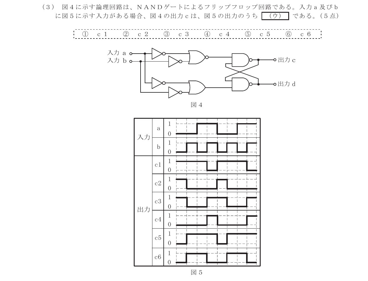 令和3年度第2回 基礎 第3問(ウ) 問題図