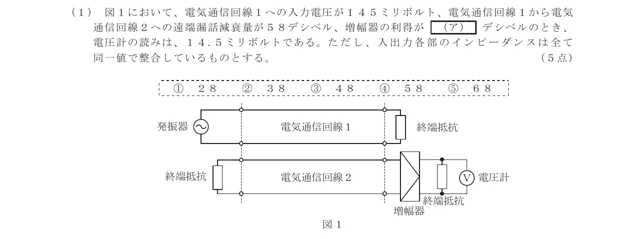 令和3年度第2回 基礎 第4問(ア) 問題図
