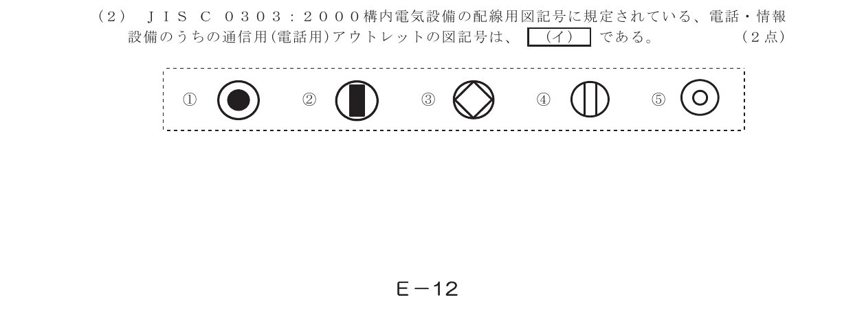 令和4年度第1回 技術 第7問(イ) 問題図