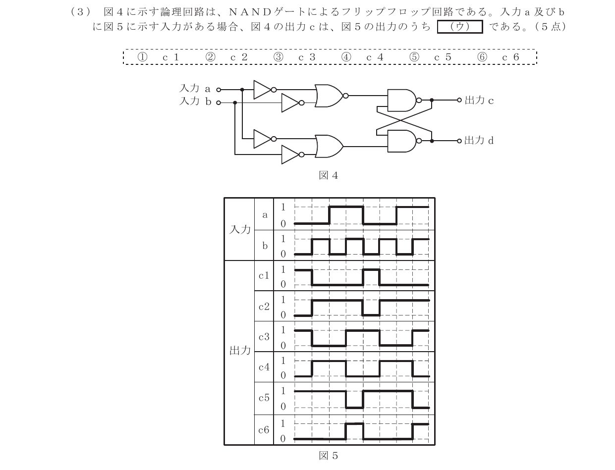 令和5年度第2回 基礎 第3問(ウ) 問題図