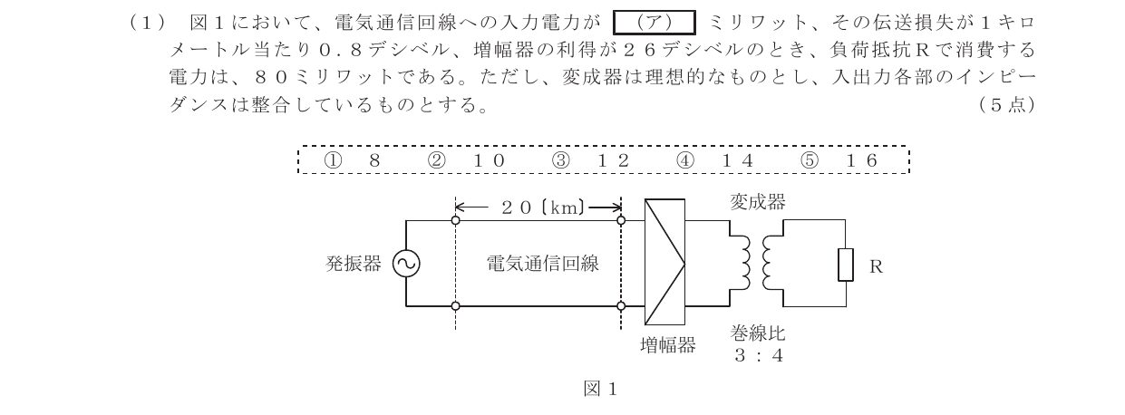 令和6年度第1回 基礎 第4問(ア) 問題図