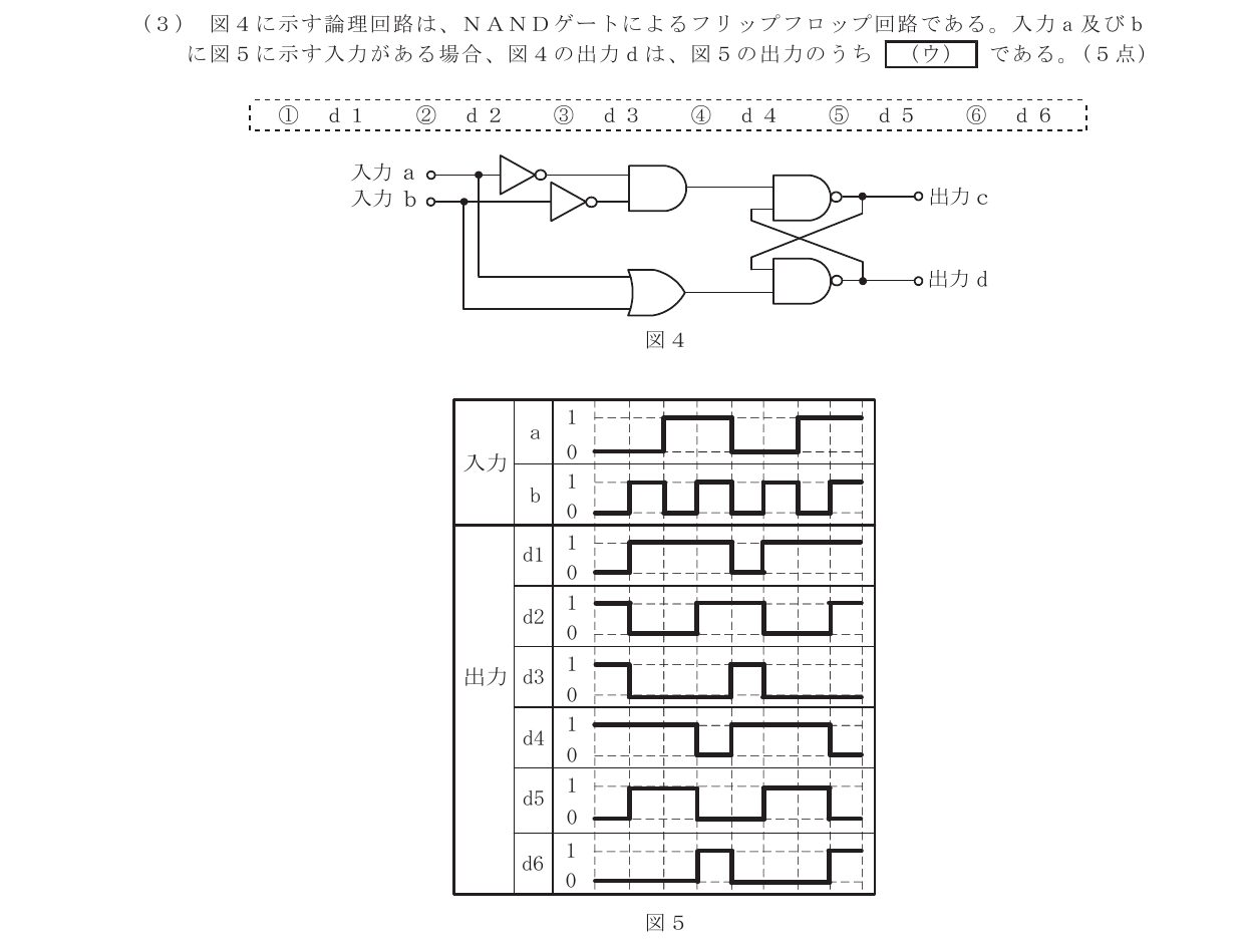 令和7年度第1回 基礎 第3問(ウ) 問題図